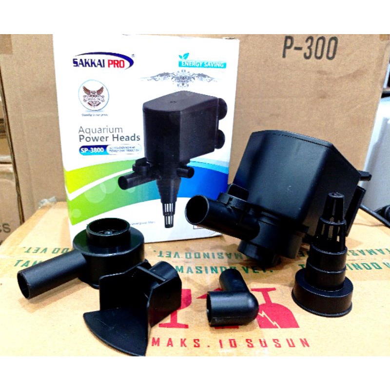 POMPA AQUARIUM KOLAM HIDROPONIK SAKKAI PRO SP 3800