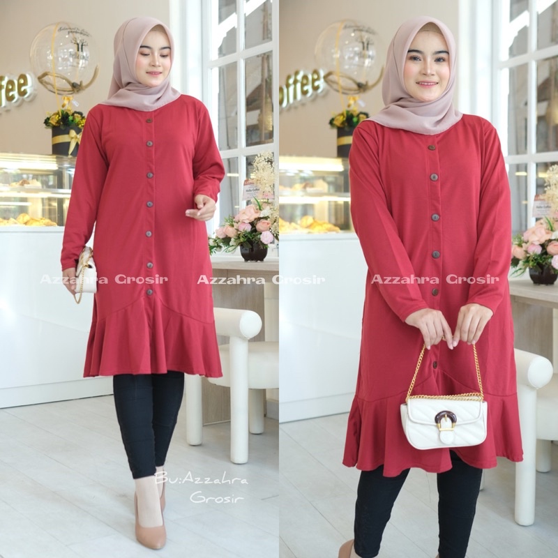 ELBIE Tunik - Tunik Babyterry Import LD105 / Long Tunik Kaos / R.1 -  211-5336