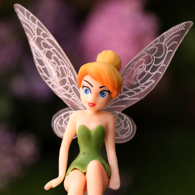 6pcs/Lots Tinkerbell Tinker Bell Fairy Girls Dolls 6pcs Figures Cake Topper Party Toy Gift