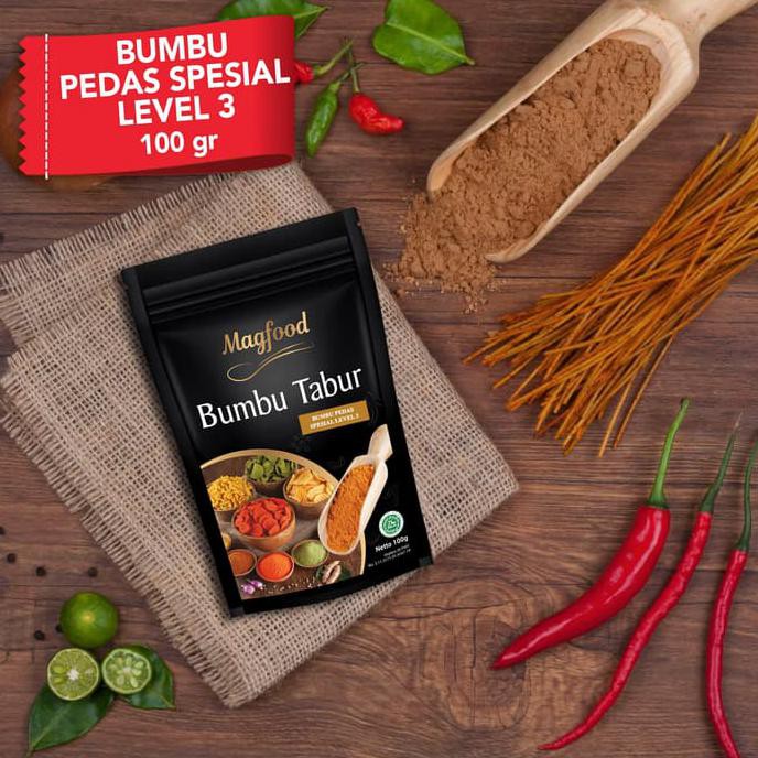 

MAGFOOD BUMBU TABUR PEDAS SPESIAL LV.3 KEMASAN 100 GRAM