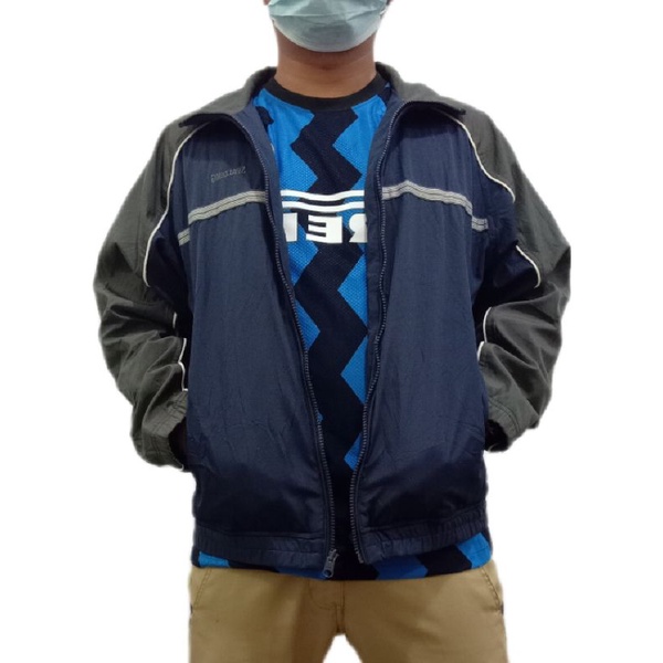 jaket spalding cowok zipper bekas second preloved