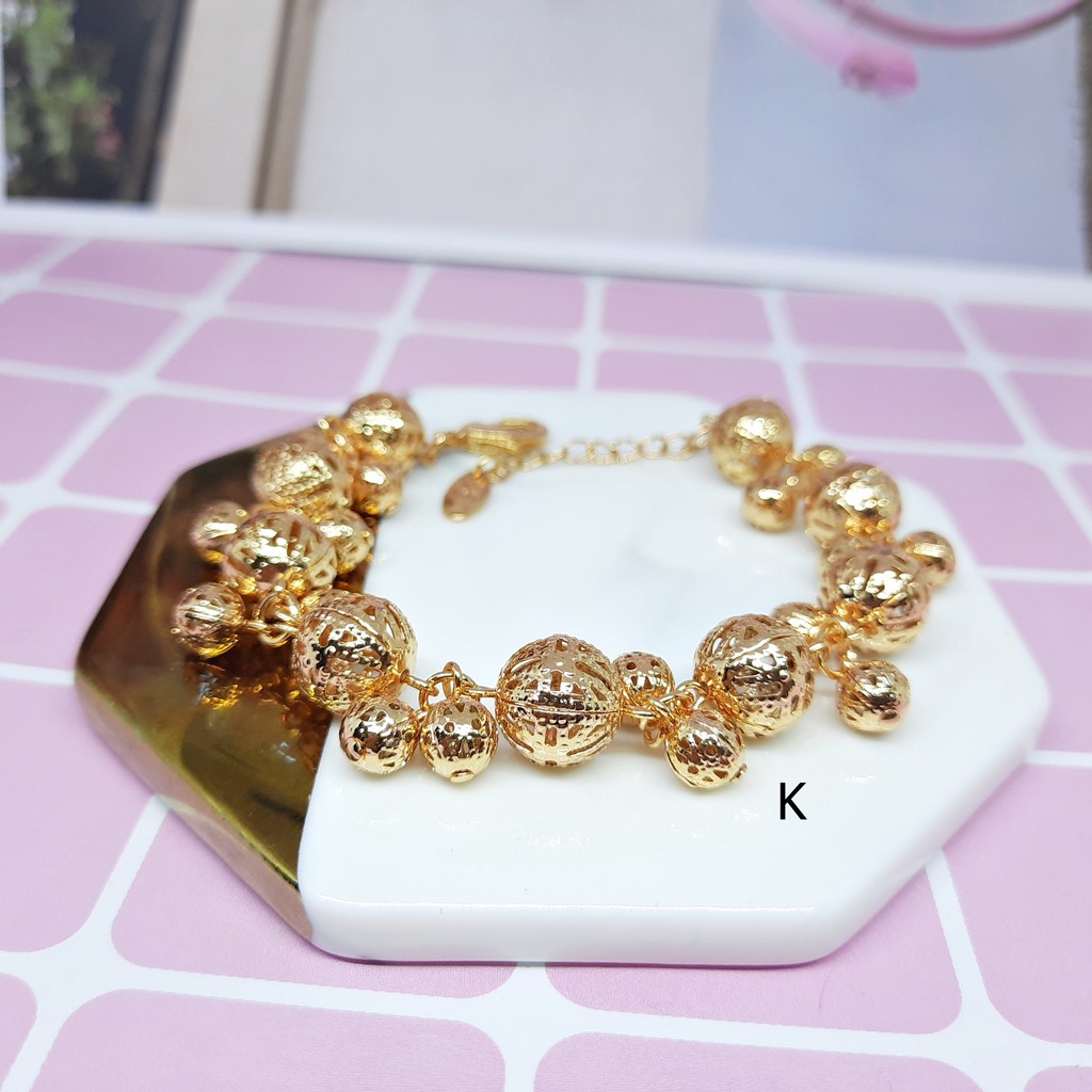  Gelang  Anggur Xuping Lapis Emas  18k Asli Imitasi Tangan 