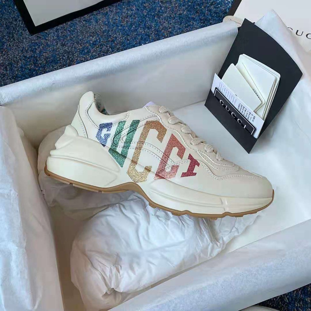 gucci rhyton trainers