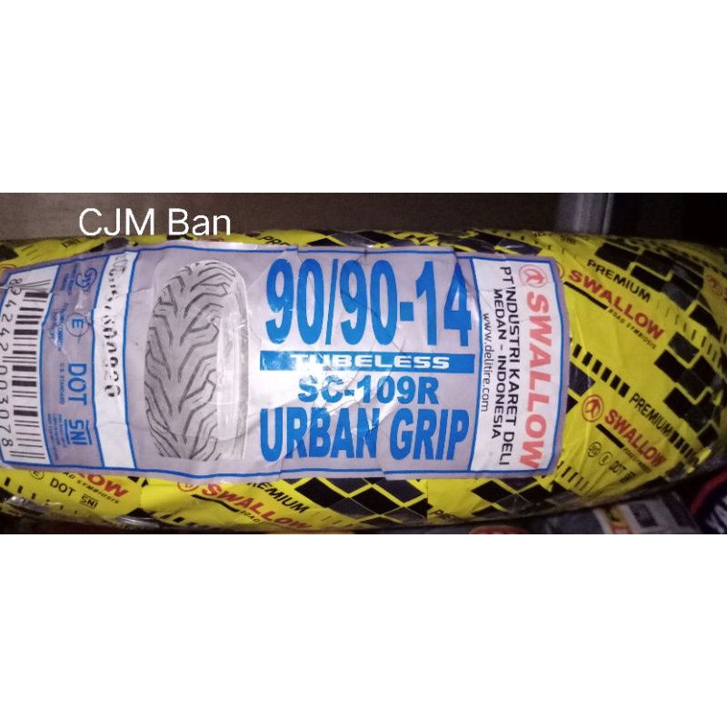 (Produksi Terbaru) Ban tubeless Belakang Swallow Urban Grip 90/90-14 for Vario/110/125/150/F1/esp/be