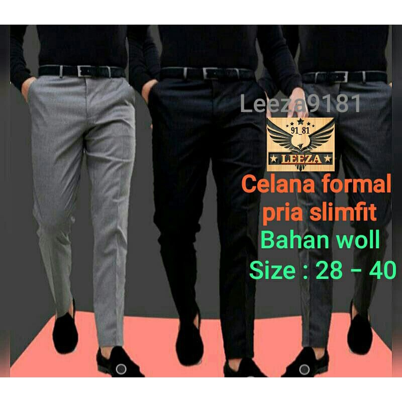 Celana Formal Pria Celana kantor slimfit Edisi special (28-40)