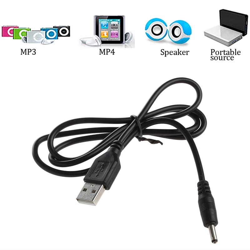 Btsg USB Ke Untuk DC 3.5mm Charging Cord Kabel Power Untuk Lampu Meja Kipas Kecil Power Ba