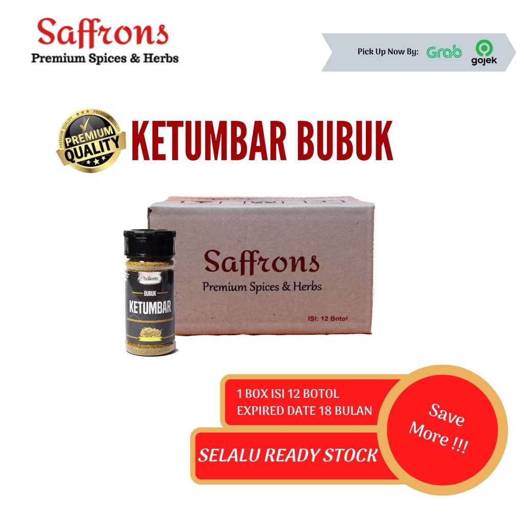 

SAFFRONS - KEMASAN BOX - Ketumbar Bubuk / Ground Coriander Premium Organic
