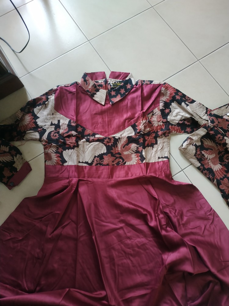 Maura Couple - Sania Ruffle Batik Couple Ori Ndoro Jowi Dnt Garansi Termurah