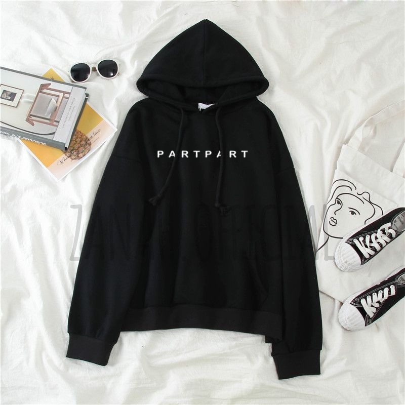 Hoodie Partpart Wanita Korean Style Kekinian Terbaru