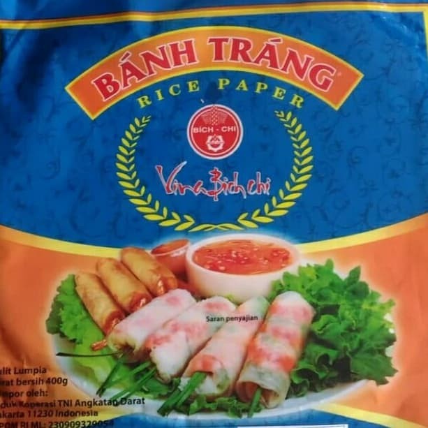 

gr20111r Banh Trang Kulit Lumpia Vietnam Kertas Nasi Rice Paper 250 Gram - 22 Cm Sv012Ss