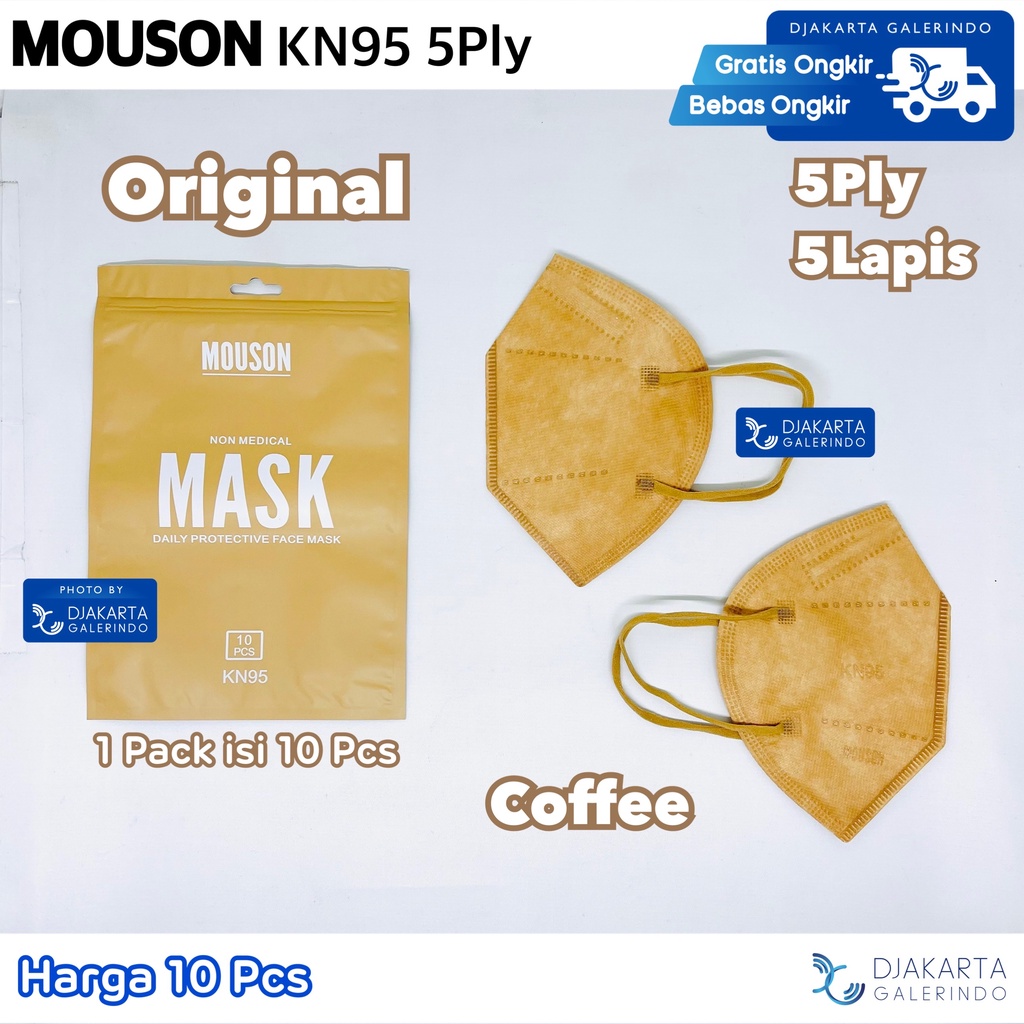 Masker KN95 5Ply Tebal isi 10Pcs