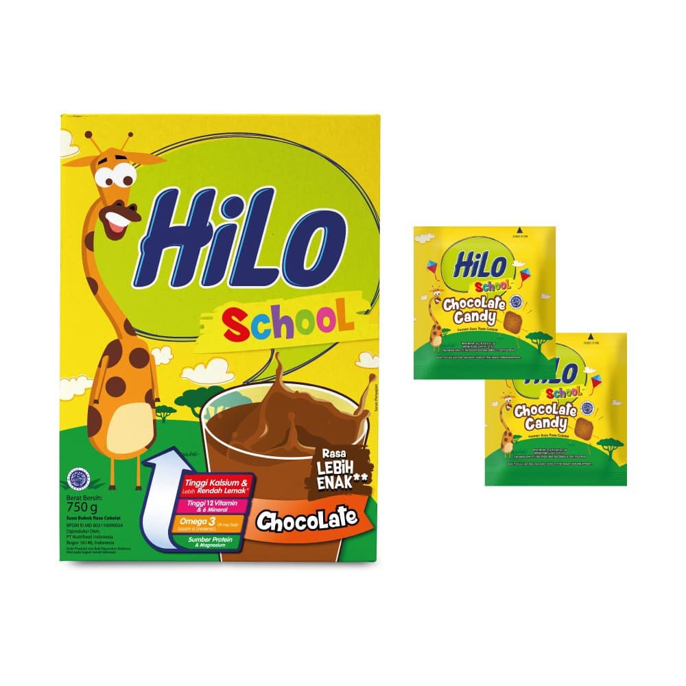 

PROMO HILO SCHOOL CHOCOLATE 750GR + HILO SCHOOL CANDY (10 SCH) X 2 TERMURAH