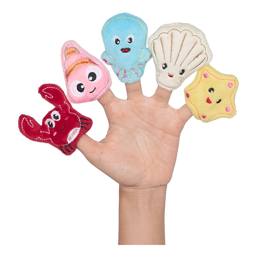 Little friends finger puppets LFF18010 / LFF104 / LFF105 / boneka jari + soft book