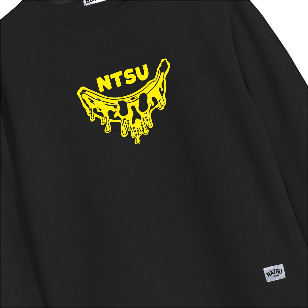 Sweater Crewneck Pria Simple Logo  Natsu Co. - NTSU BANANA