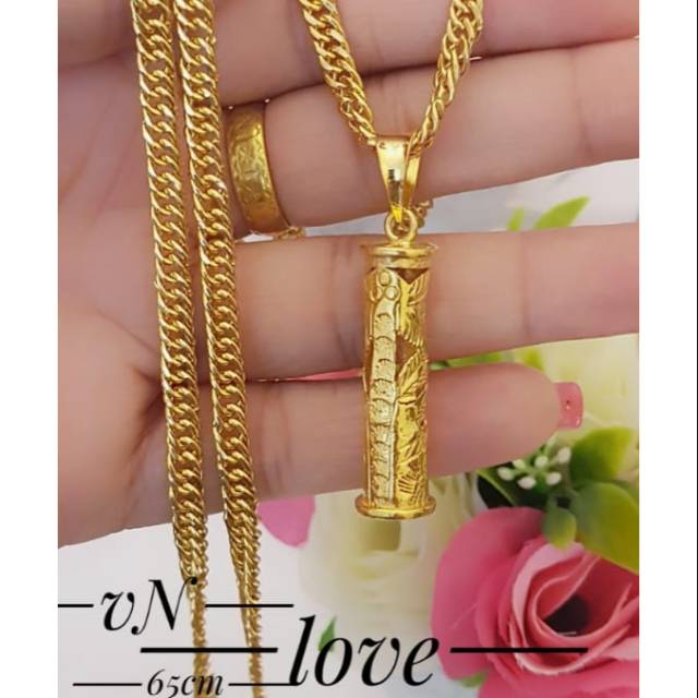 Kalung lapis emas 24k