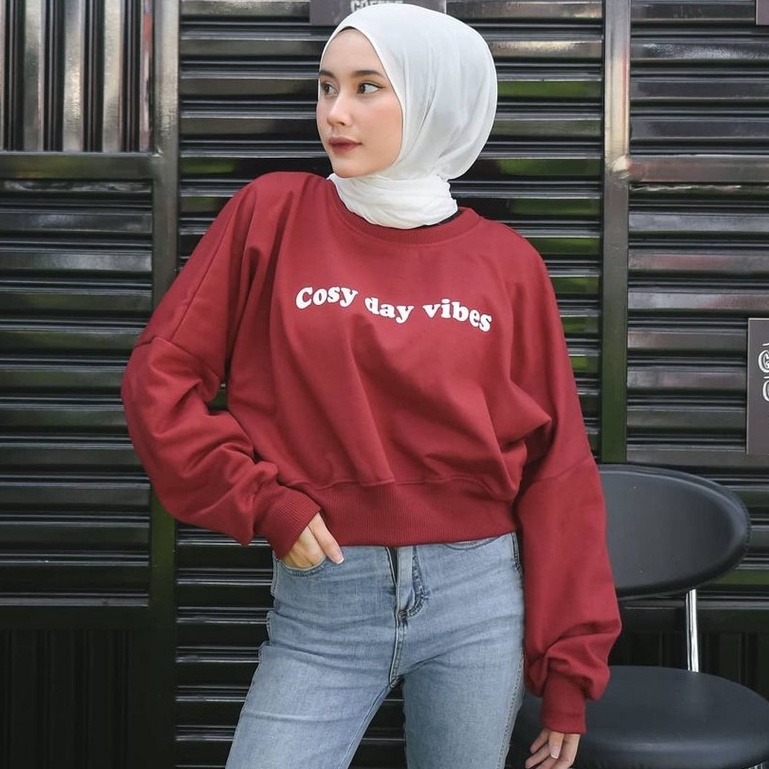 Cosy Day Vibes Sweater - Oversize Sweater Wanita