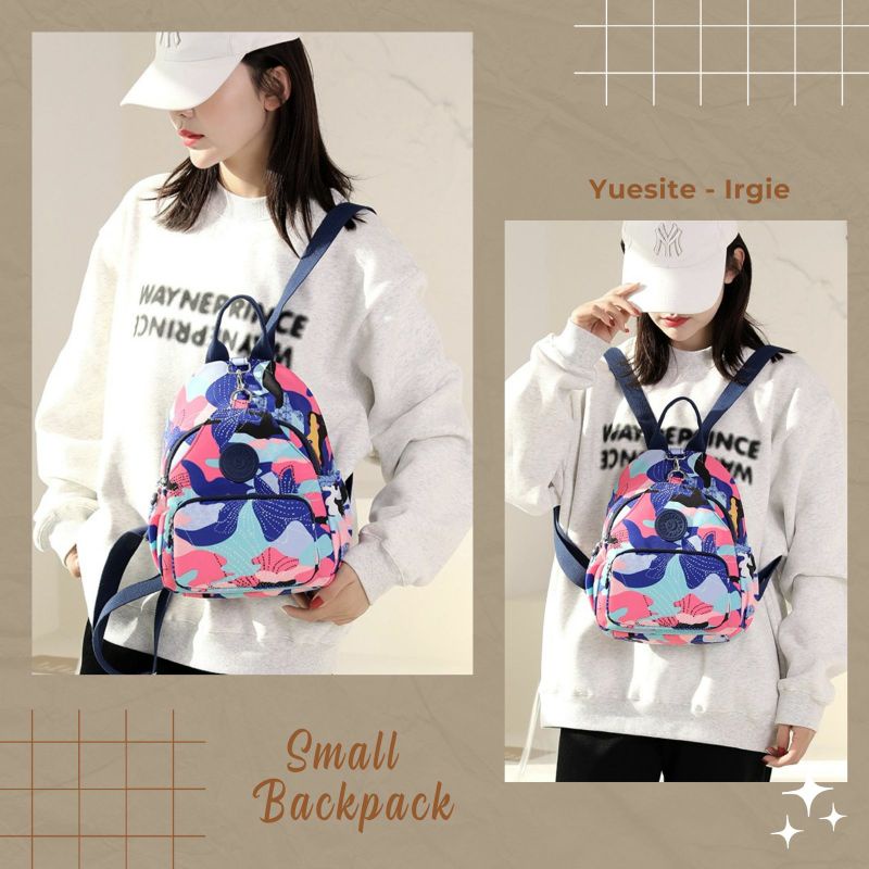 Tas ransel wanita yuesite irgie ori small backpack import waterproof cyutebags