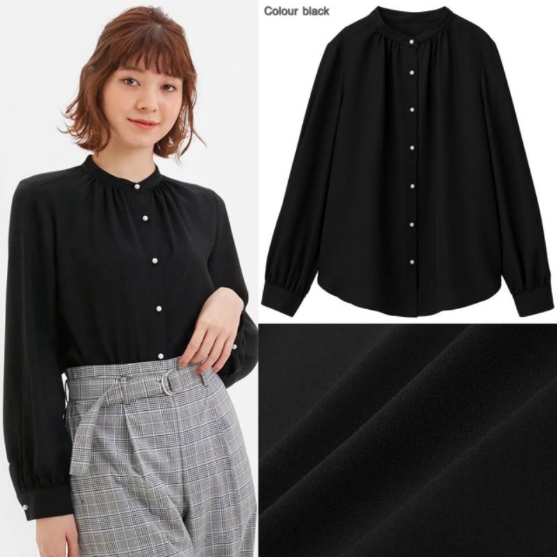 GU pearl blouse