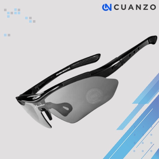 Kacamata Sepeda Polarized dengan 5 Lensa Myopia / Kacamata Olahraga Sepeda Speda Sepedah Spedah Pria Wanita Dewasa Cowok Cowo Cewek Cewe Rocbros Road Bike Mtb Balap Gunung Gowes Basket Keren Import Estetik Anti Silau Anti Radiasi Anti Patah Murah Original