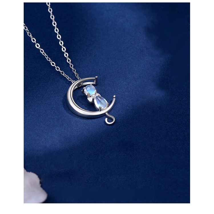 Kalung KL116 Perak / Silver S925 Premium Fashion Wanita Kalung unik Lucu Keren / Deluna/BB