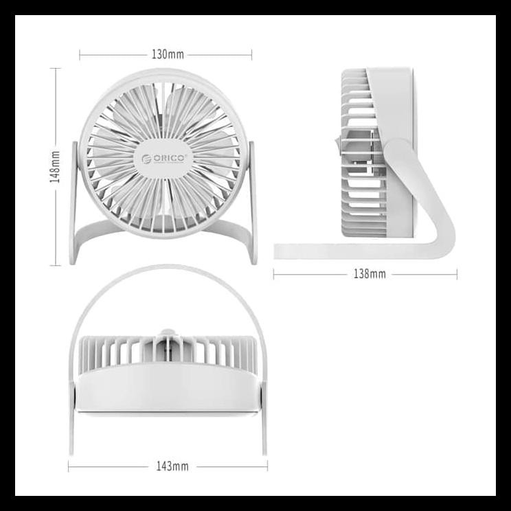 Orico Ft1-2 Usb Mini Desk Fan / Kipas Angin Portable