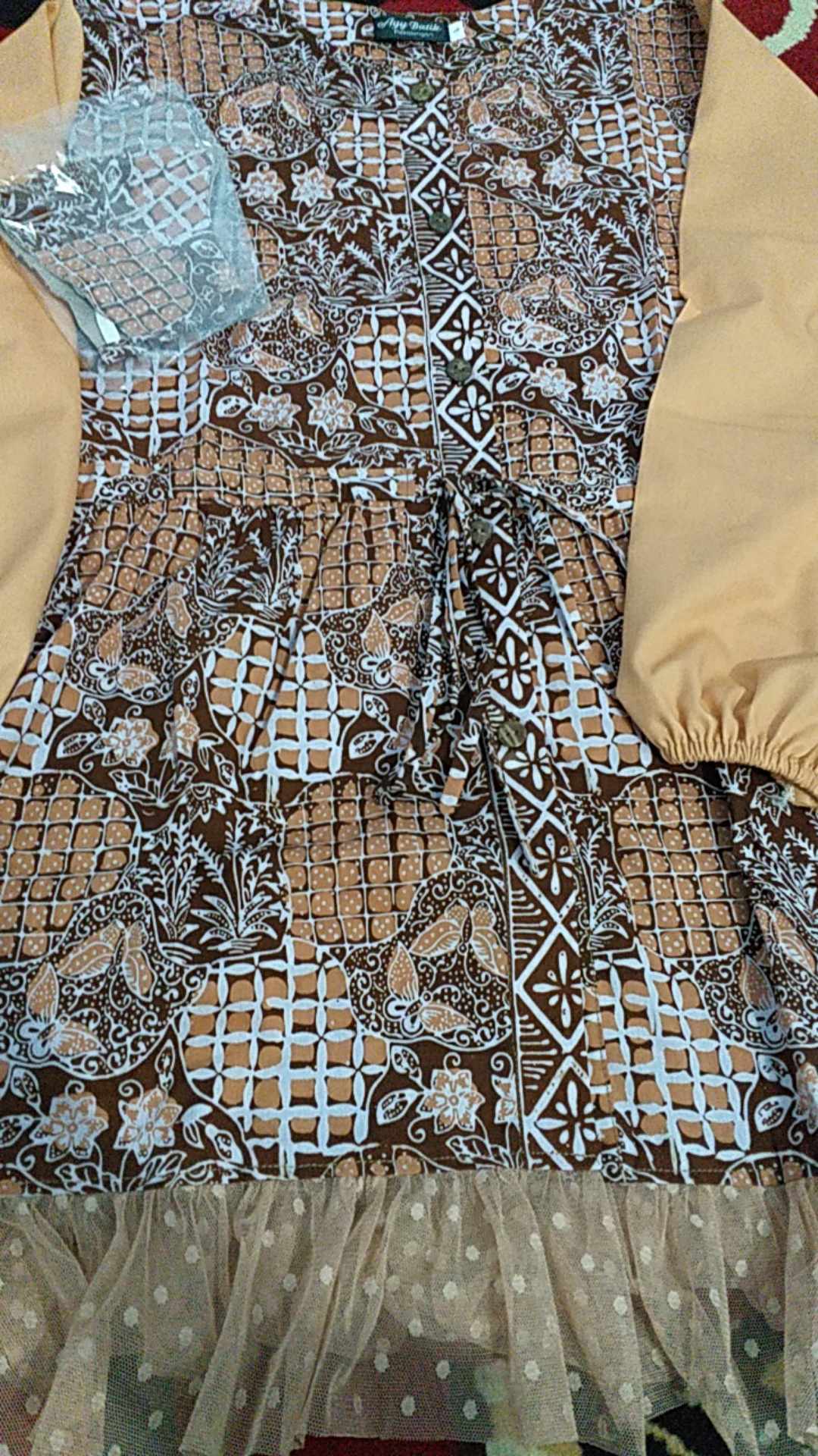 Jingga Tunik Batik Kerja Batik Wanita Batik Kantor Modern Batik Kekinian