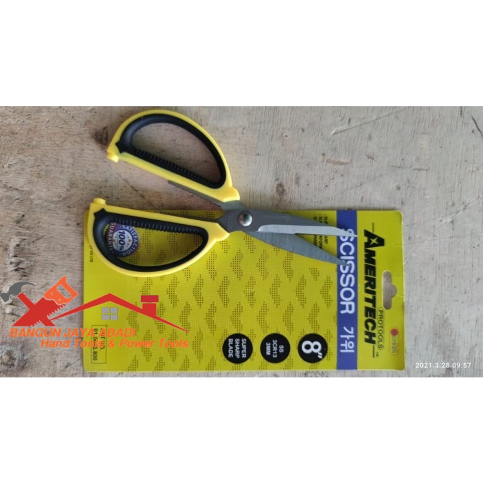 

Gunting Serbaguna Scissor AMERITECH 8 Inch | Gunting Kertas Dapur Kain BJ