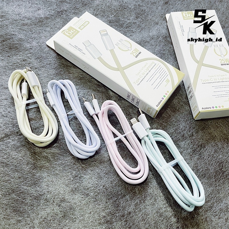 【CB003】[GROSIR/COD]⚡Kabel Data Type-C to iPhone PD Quick Charge QC3.0A Charger Fast Charging 1M TPE Kabel 22.5W Convert