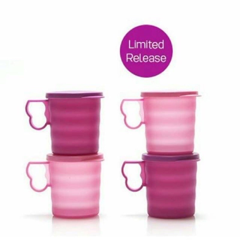 LEMARI GHAEL // NEW TUPPERWARE CRESCEND0 MUG PINK MUDA