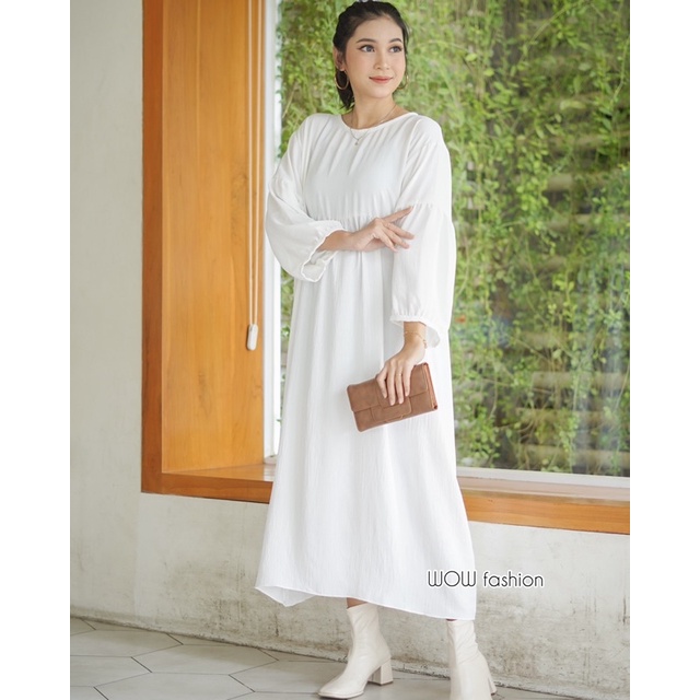 C-A Calla Dress Midi Rayon Crincle Premium