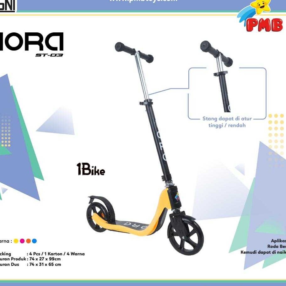 Scooter Anak Otoped Roda Besar PMB Iora ST03 Scooter murah  skuter anak murah