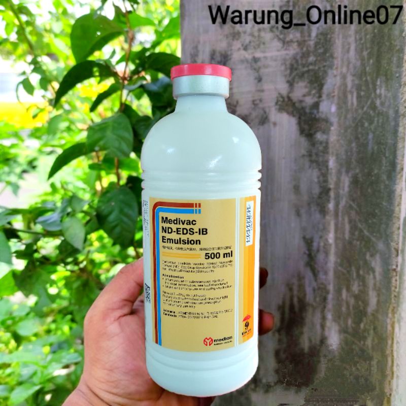 Vaksin ND EDS IB Emulsion Netto 500ml Dosis 1000 Ekor Vaksin Ayam Mencegah Tetelo Aratan Gagal Telur