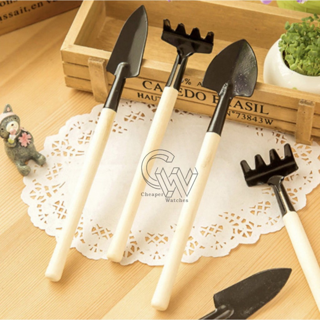 Cheaper-Sekop Garpu Cangkul Mini Set 3in1 Garden Tool Set Alat Scoop  Alat Berkebun Taman Tanaman