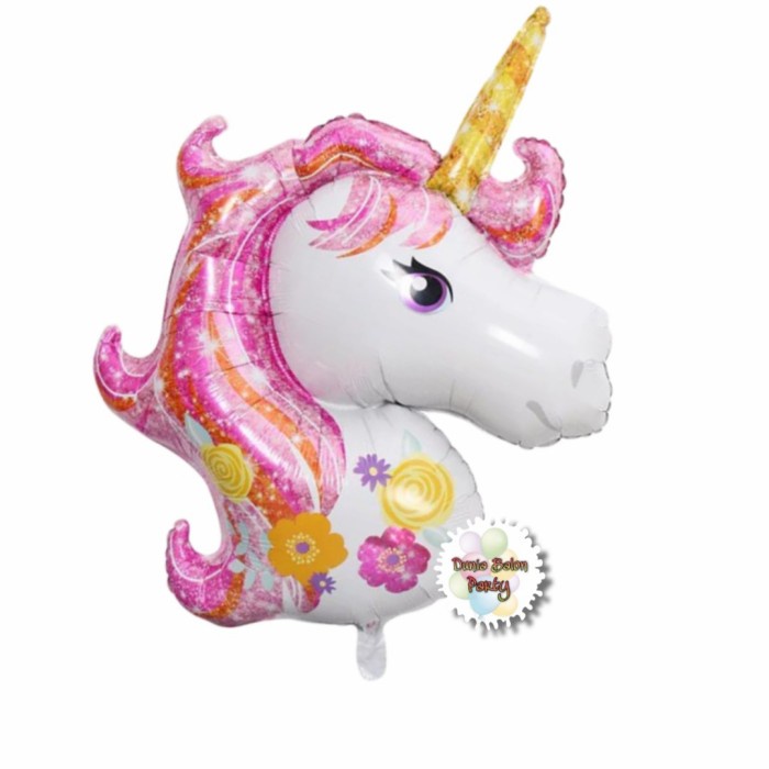 Balon Foil Kuda Pegasus / Unicorn / Pegasus Pink Jumbo (100cm)