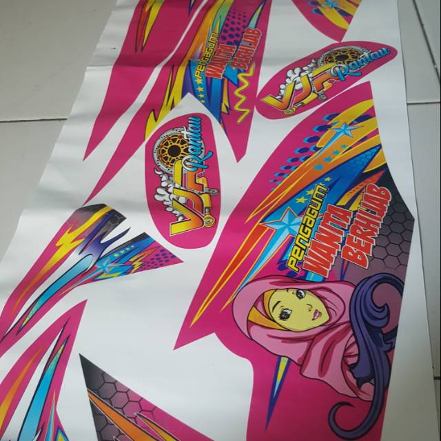 stiker custom desain suka2 vixion old