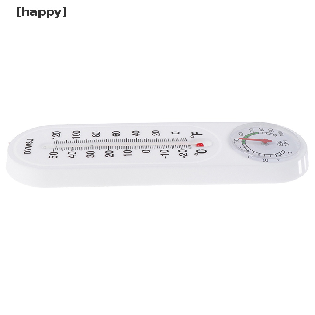 Termometer Hygrometer Analog Monitor Kelembaban Model Tempel Dinding Untuk Rumah Tangga