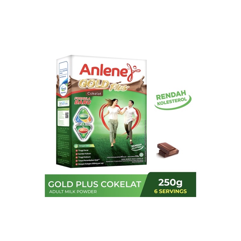 

Anlene Gold Plus Susu Bubuk Cokelat/Vanila 250gram