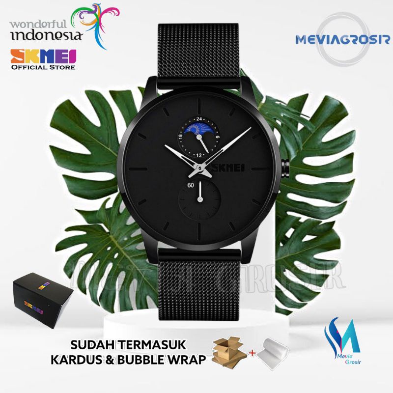 SKMEI 9185 JAM TANGAN SKMEI 9208 ORIGINAL ANALOG PRIA WANITA SKMEI 9185 ANTI AIR FREE BOX