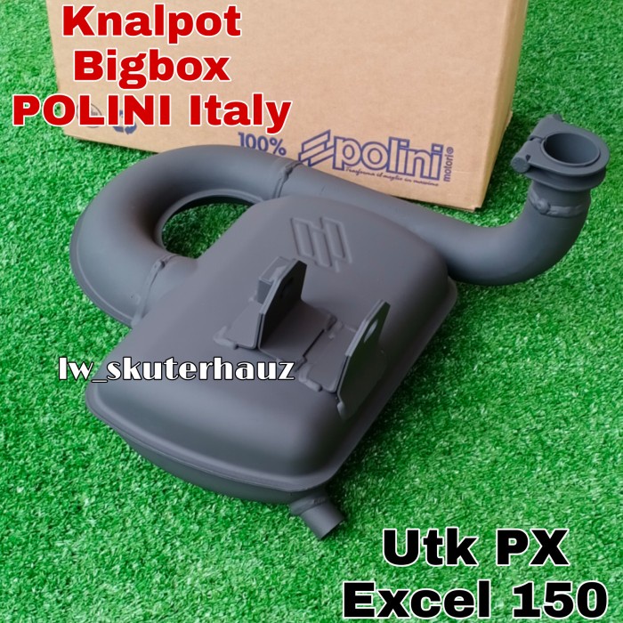 {duniastore} Knalpot racing bigbox merk Polini utk Vespa 150 cc PX Excel dkk Diskon