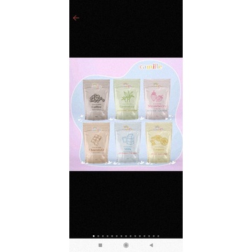 preloved masker camille strawberry, coffe