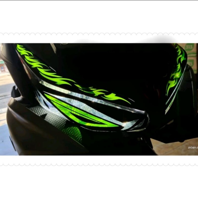 stiker lampu dan alis NEW AEROX