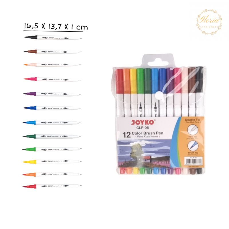 

RK Brush pen joyko 12 warna CLP 06/ Brush pen joyko 24 warna CLP 07