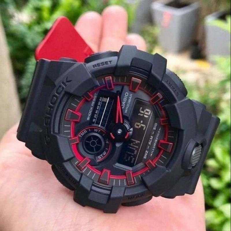 Limited Edition Jam Tangan GA700 Dua Warna Jam Tangan Anti Air Pria Dualtime Bisa Bayar Ditempat