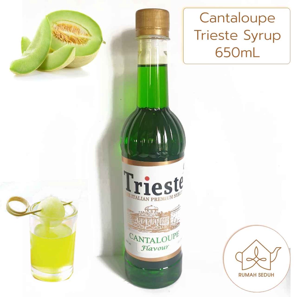 

650mL Trieste Cantaloupe Syrup - Sirup Melon - Sirop Melon Honeydew