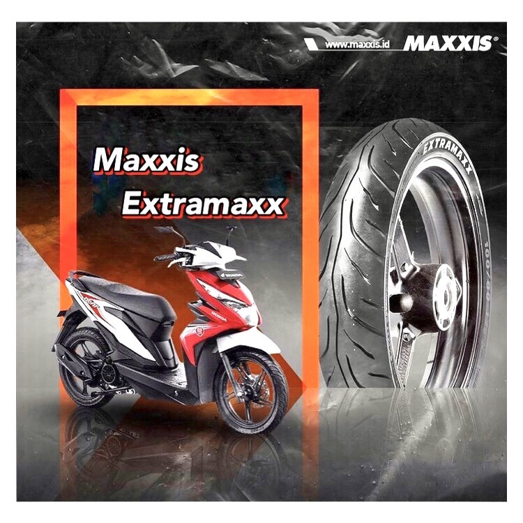 Ban Honda Beat Yamaha Fino Yamaha Gear 125 Yamaha Fino || Maxxis Extramaxx M6233 80/90-14 ( Depan / 
