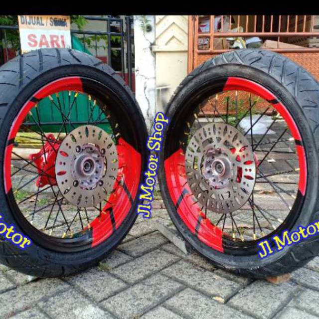 Paket Velg Supermoto Super moto Honda CRF 150 L CRF150 L - Wheelset Supermoto CRF150L CRF 150 L