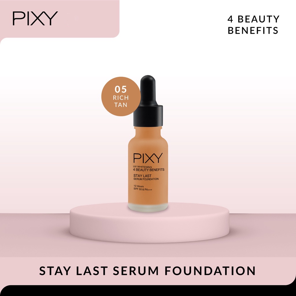 PIXY UV Whitening Stay Last Serum Foundation 17mL