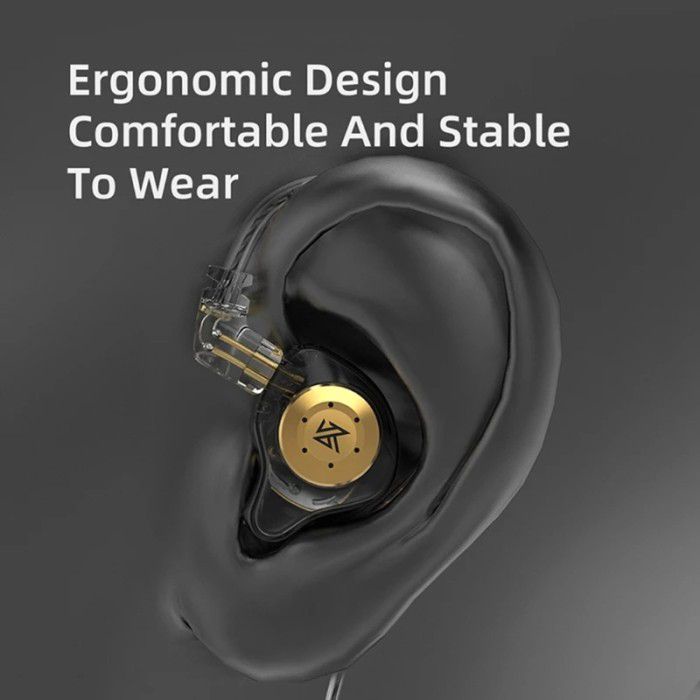 Knowledge Zenith IEM KZ EDX PRO - with Mic - Dynamic Driver 1DD Basshead - Garansi Resmi 1 Tahun