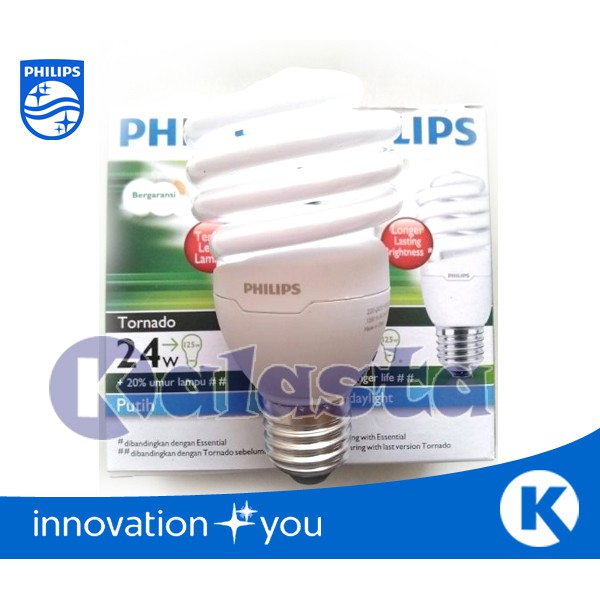 Promo Lampu Philips Tornado 24w Putih (24watt, 24 watt) Harga Grosir