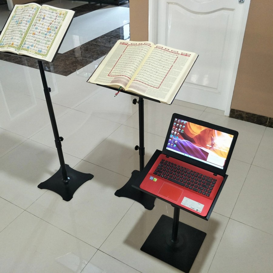 Standing Qur'an Multi Fungsi untuk Shalat maupun Kerja Ful Besi